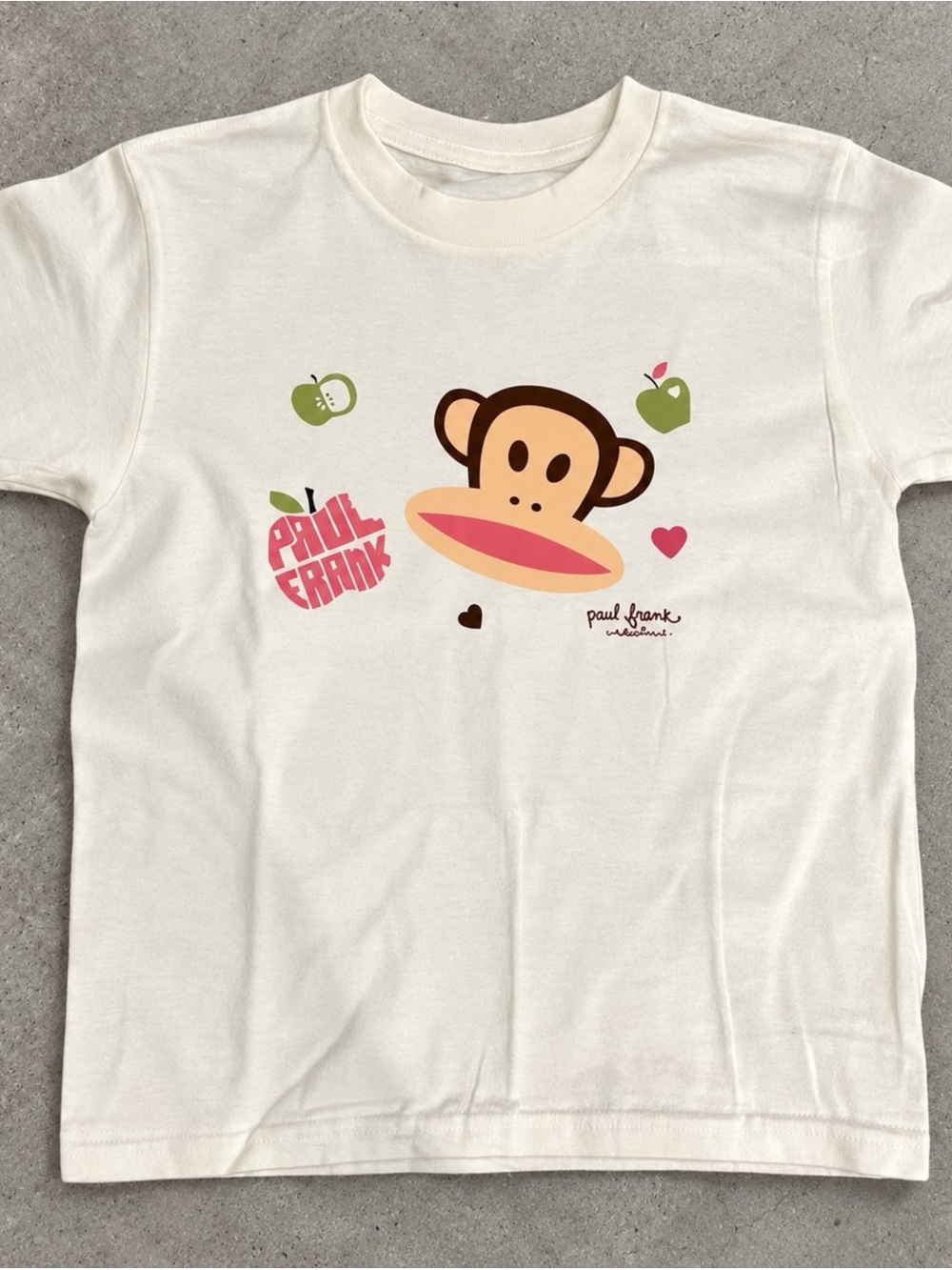 Paul Frank Monkey and Apples Cream Gildan T-Shirt
